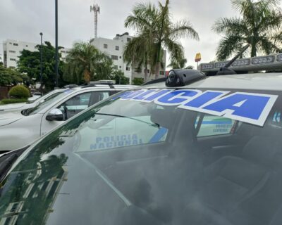 Policía Nacional presenta primeras 339 unidades equipadas con cámaras de seguridad