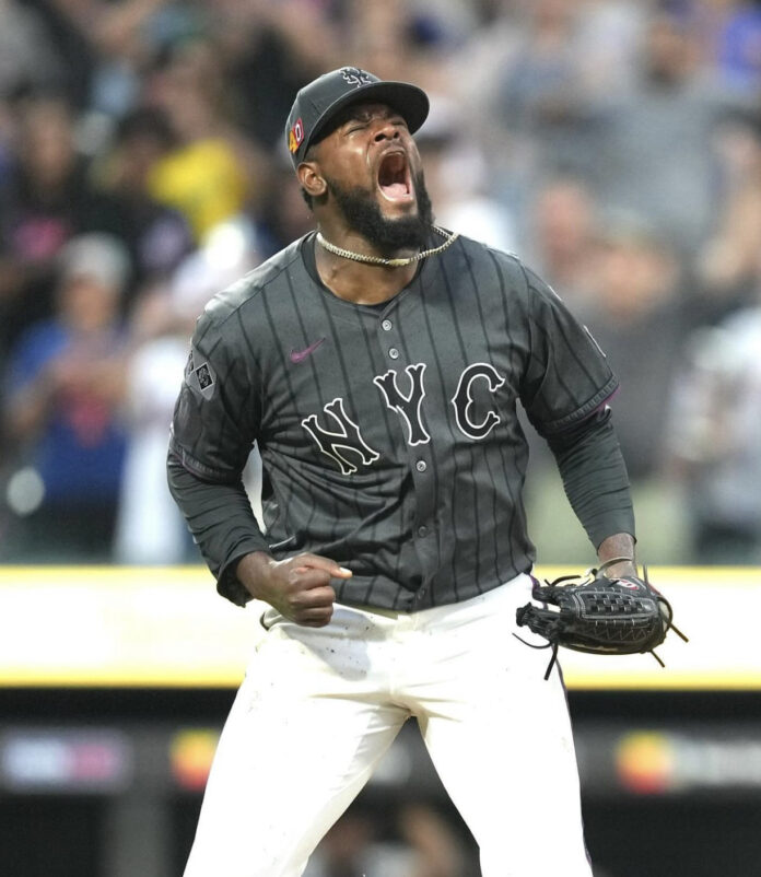 Luis Severino celebra